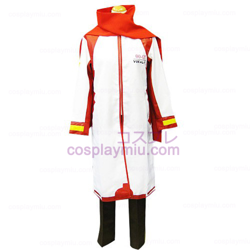 Vocaloid Akaito Red and White Cosplay Kostuum