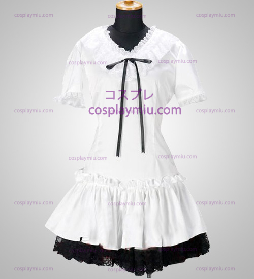 Vocaloid Miku Cosplay Costume Dress White