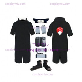 Naruto Sasuke Uchiha Cosplay Kostuum Zwarte en Set accessoires