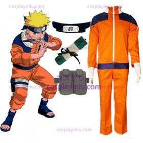 Naruto Uzumaki Cosplay Kostuum en Set accessoires