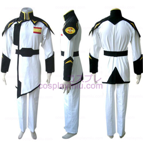 Gundam Seed Lyzak Jule Witte Uniform Cosplay Kostuum