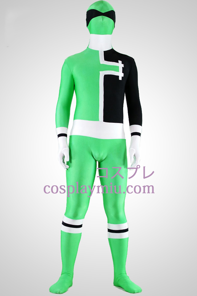 SPD Green Ranger Lycra Spandex Superhero Zentai Kostuums