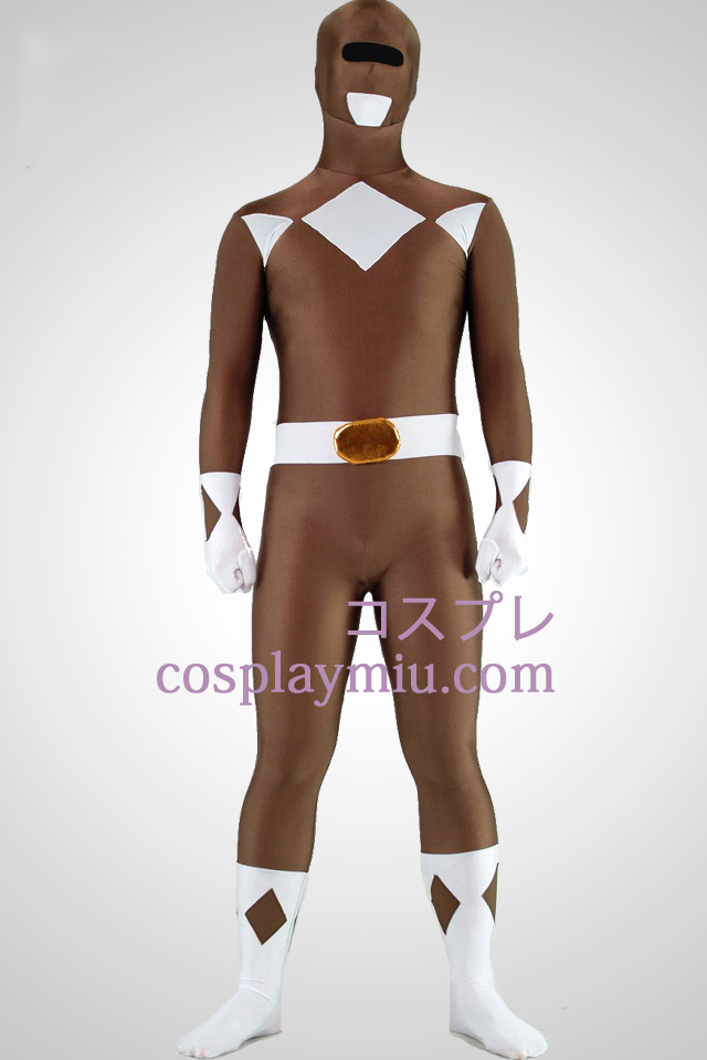 Mighty zentaiin Coffee Ranger Lycra Spandex Superhero Zentai Kostuums