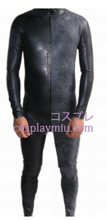 Black Man Cosplay Latex Kostuum