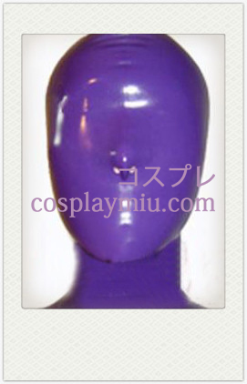 New Purple Full Face Overdekte Latex Masker