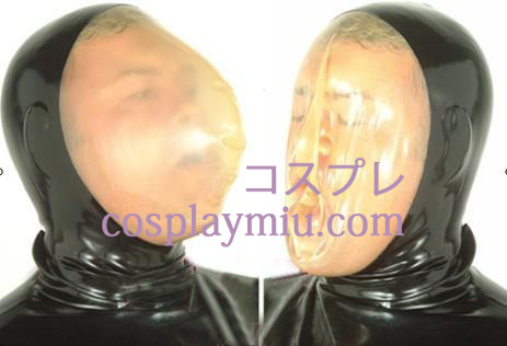 Black Face transparant masker