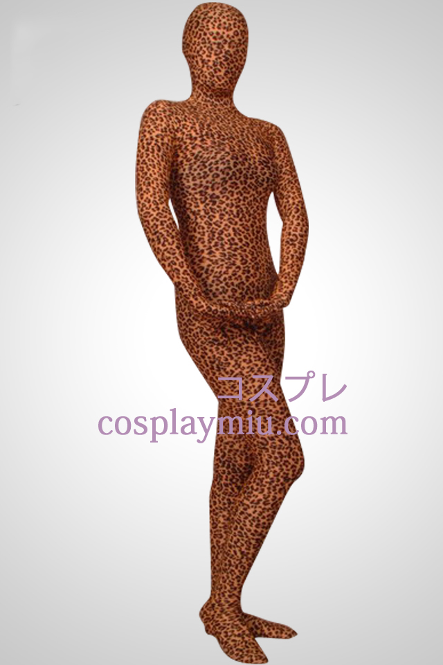 Leopard Skin Typed Lycra Spandex Zentai Suit