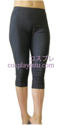 Zwarte Vrouwelijke Lycra Spandex capri broek