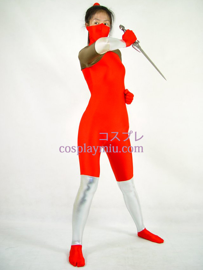 Red Lycra Cosplay Kostuum