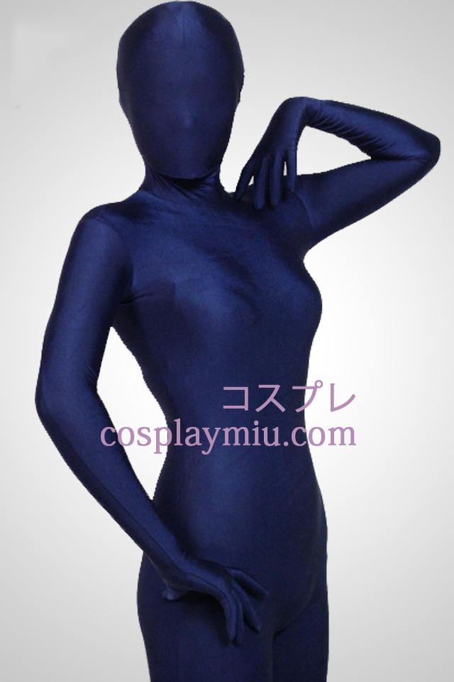Dark Blue Full Body Lycra Spandex Zentai Kostuums