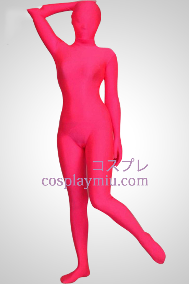 Rose Kleur Full Body Lycra Spandex Zentai Kostuums