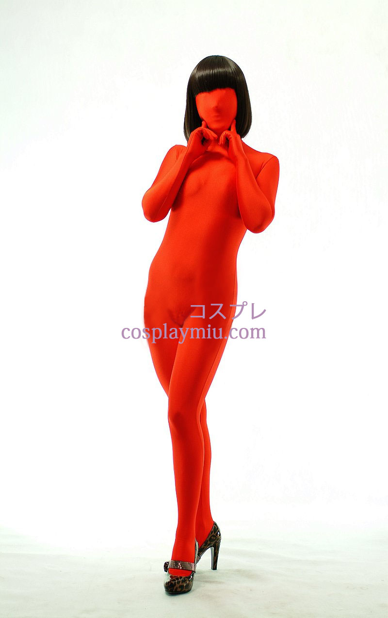 Red Unisex Modal Zentai Kostuums