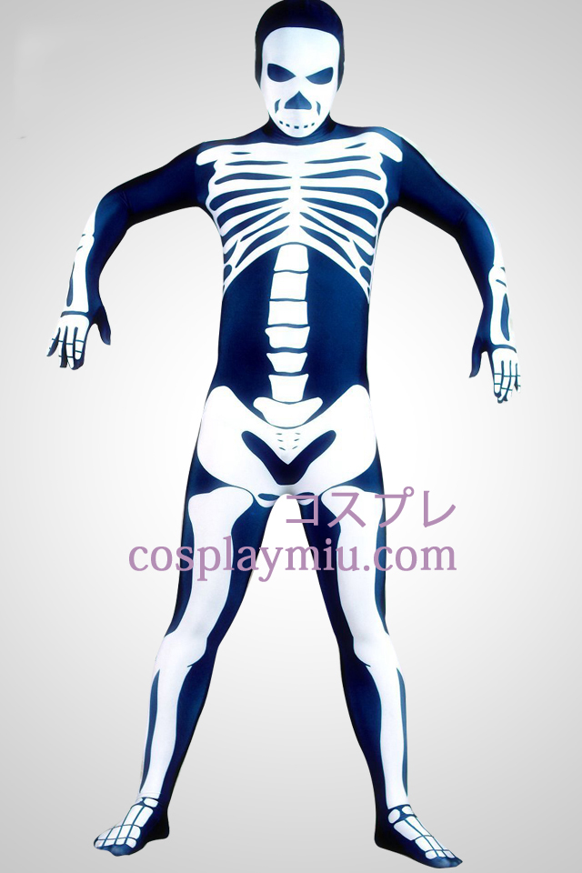 Skeleton Man Lycra Superhero Zentai Kostuums