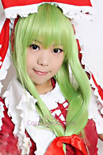 Touhou Project Kagiyama Hina Mixed Green cosplay pruik